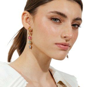 Loren Hope Brooke Linear Drop Colorful Earrings